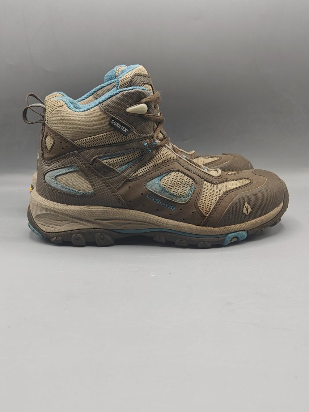 Vasque Women's Hiking Boots 7079 Gore-Tex Size 8M Waterproof Gray Turquoise